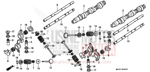 ARBRE A CAMES/SOUPAPE GL1500SES de 1995